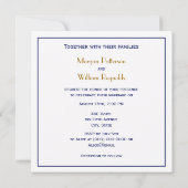 Invitation Vine marine Script Monogramme B&G do-it-yourself B (Dos)