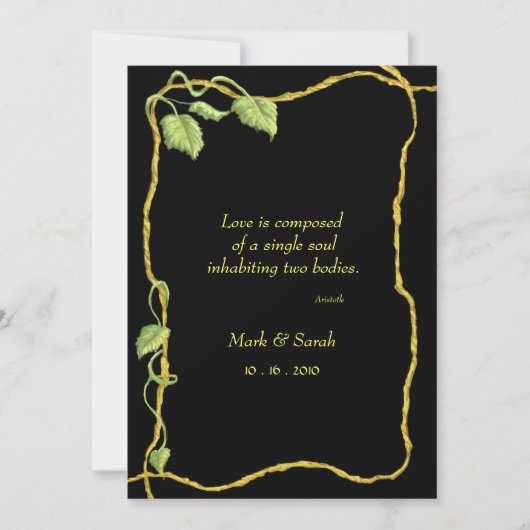 Invitation Vine Noir P (Devant)