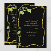 Invitation Vine Noir P (Devant / Derrière)