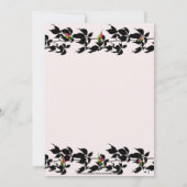 INVITATION VINE ROSEBUD PHOTO HAPPY BANTHDAY GREETING CARD (Dos)