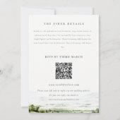 Invitation Vineyard Landscape All in One Wedding RSVP Détail (Dos)