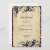 Invitation Vineyard Winery Rustic Mariage campagnard Custom (Devant)