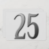 Invitation Vingt Cinq (Devant / Derrière)