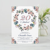 Invitation Vingt et fabuleux fête du 20e anniversaire (Debout devant)