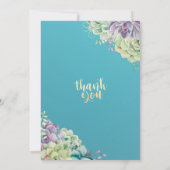 Invitation Vingt et un 21 Anniversaire de fête aquarelle Succ (Dos)