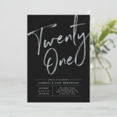 Invitation Vingt et un | Fête de l'Argent et du Noir 21e anni (Debout devant)