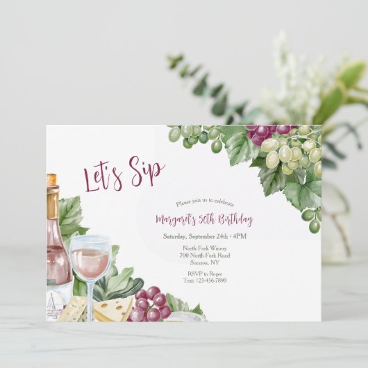 Invitation vinicole (Debout devant)