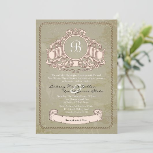 Invitation Vinification Vintage 5x7 (Debout devant)