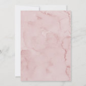 Invitation Vino aquarelle avant Vows Fête des mariées (Dos)