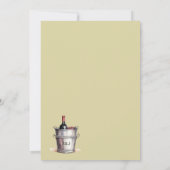 Invitation Vino avant la Fête des mariées vinicole (Dos)