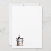 Invitation Vino avant la Fête des mariées vinicole (Dos)