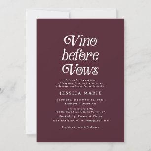 Invitation Vino avant les fenêtres Fête des mariées Vin Rét