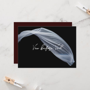 Invitation Vino avant Veil Red Wine Bachelorte Party