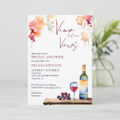 Invitation Vino avant voeux vin modèle de douche nuptiale (Debout devant)
