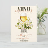 Invitation Vino Avant Vows Bach Custom Winery Bachelorette (Debout devant)
