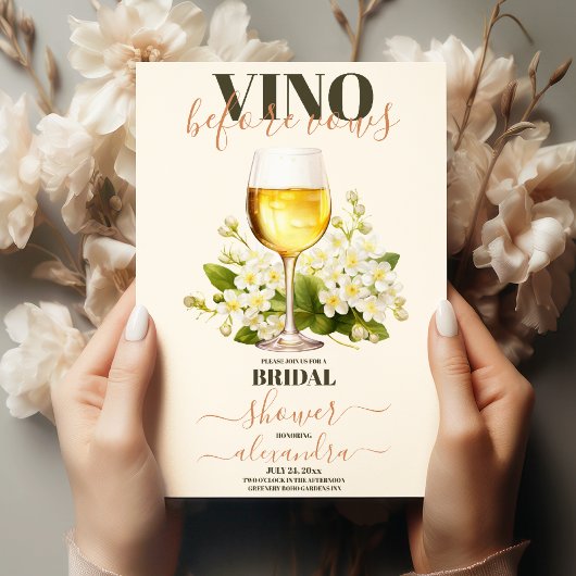 Invitation Vino Avant Vows Bach Custom Winery Bachelorette
