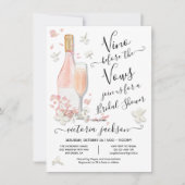 Invitation Vino avant Vows Brunch & Bubbly Fête des mariées (Devant)