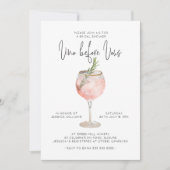 Invitation Vino avant Vows Fête des mariées (Devant)