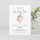 Invitation Vino avant Vows Fête des mariées (Debout devant)