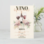 Invitation Vino Avant Vows Fête des mariées De Dégustation De (Debout devant)