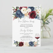 Invitation Vino Avant Vows Vin Dégustation Fête des mariées (Debout devant)