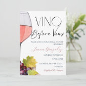 Invitation Vino Avant Vows Vin Fête des mariées Couple (Debout devant)