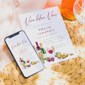 Invitation Vino Avant Vows Vine Fête des mariées