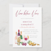 Invitation Vino Avant Vows Vine Fête des mariées (Devant)