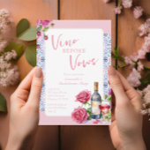Invitation Vino Avant Vows Vineyard Bachelorte