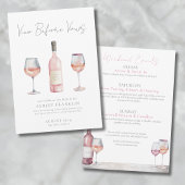 Invitation Vino Avant Vows Wine Bachelorte