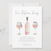 Invitation Vino Avant Vows Wine Bachelorte (Devant)