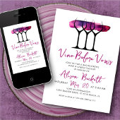 Invitation Vino Before Vows Bachelorette Vin Fromage