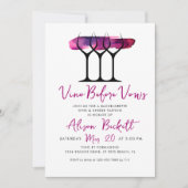Invitation Vino Before Vows Bachelorette Vin Fromage (Devant)