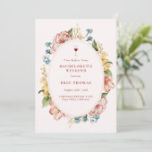 Invitation Vino Before Vows Bachelorette Weekend (Debout devant)