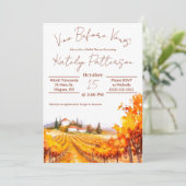 Invitation Vino Before Vows, Vignoble Fête des mariées (Debout devant)