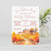 Invitation Vino Before Vows, Vignoble Fête des mariées (Debout devant)