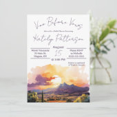 Invitation Vino Before Vows, Vignoble Fête des mariées (Debout devant)