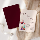 Invitation Vino Before Vows Vine Fête des mariées Bourgogne