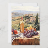 Invitation Vino moderne avant Vows Fête des mariées (Dos)