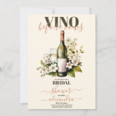 Invitation Vino rose pâle avant Vows Fête des mariées (Devant)