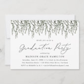 Invitation Vins d'aquarelle fête de graduation (Devant)