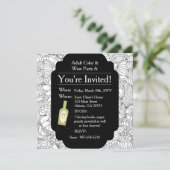 Invitation Vins de couleur adulte ・ Floral (Debout devant)