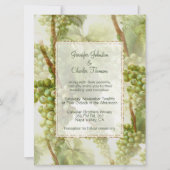 Invitation Vins de raisin Domaine Grand Mariage (Devant)