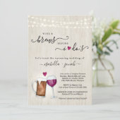 Invitation Vins et brasses avant de faire Fête des mariées Co (Debout devant)