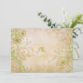 Invitation Vins et fleurs de la Renaissance Mariage dans (Debout devant)