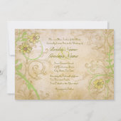 Invitation Vins et fleurs de la Renaissance Mariage dans (Dos)