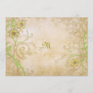 Invitation Vins et fleurs de la Renaissance Mariage dans