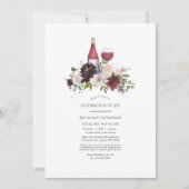 Invitation Vins floraux de Bourgogne et de Blush Célébration  (Devant)