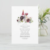 Invitation Vins floraux de Bourgogne et de Blush Célébration  (Debout devant)