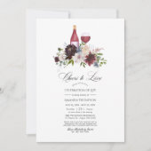 Invitation Vins floraux de Bourgogne et de Blush Célébration  (Devant)